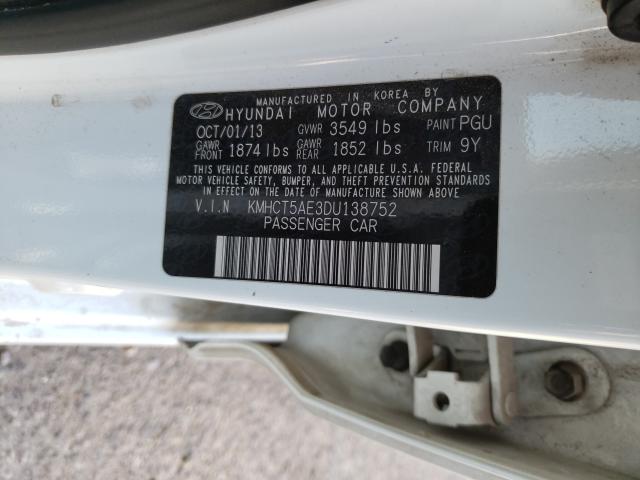 Photo 9 VIN: KMHCT5AE3DU138752 - HYUNDAI ACCENT GLS 