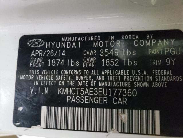 Photo 9 VIN: KMHCT5AE3EU177360 - HYUNDAI ACCENT GLS 