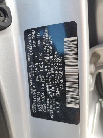 Photo 11 VIN: KMHCT5AE3FU202386 - HYUNDAI ACCENT GS 