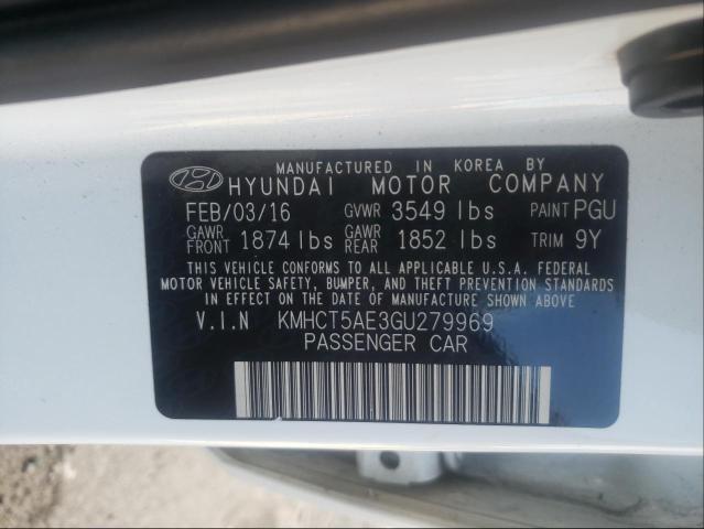 Photo 9 VIN: KMHCT5AE3GU279969 - HYUNDAI ACCENT SE 