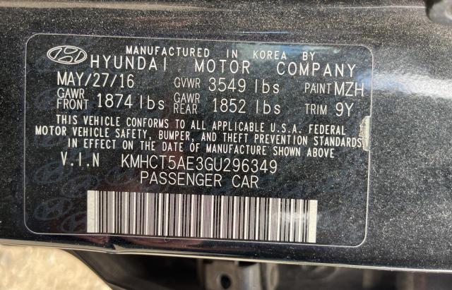 Photo 9 VIN: KMHCT5AE3GU296349 - HYUNDAI ACCENT 