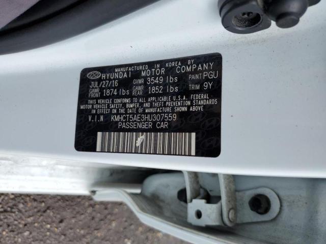 Photo 11 VIN: KMHCT5AE3HU307559 - HYUNDAI ACCENT SE 