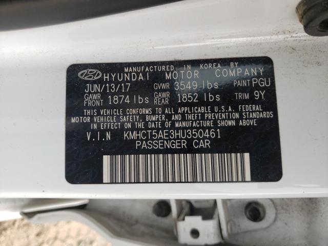 Photo 9 VIN: KMHCT5AE3HU350461 - HYUNDAI ACCENT SE 