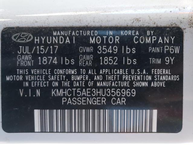 Photo 9 VIN: KMHCT5AE3HU356969 - HYUNDAI ACCENT SE 