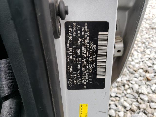 Photo 11 VIN: KMHCT5AE4CU002662 - HYUNDAI ACCENT GLS 