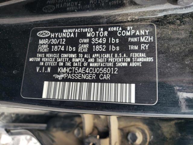 Photo 11 VIN: KMHCT5AE4CU056012 - HYUNDAI ACCENT 