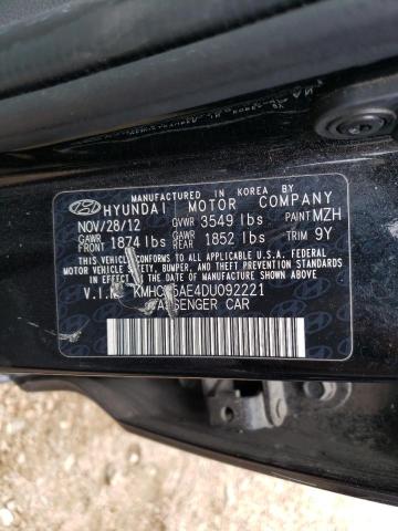 Photo 9 VIN: KMHCT5AE4DU092221 - HYUNDAI ACCENT GLS 