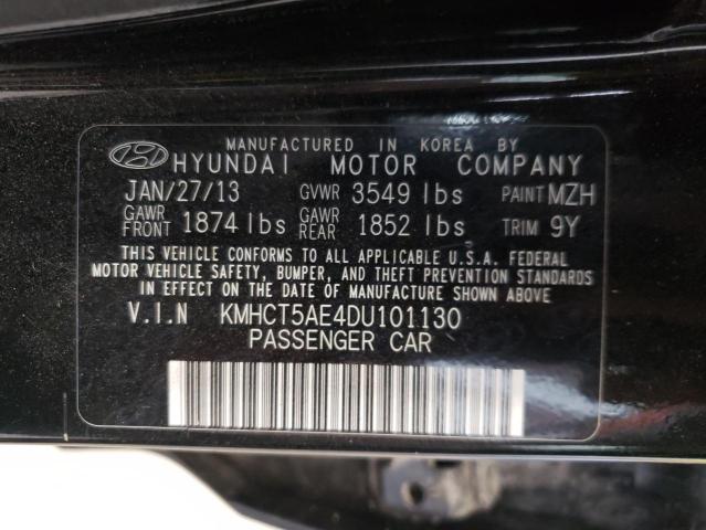 Photo 9 VIN: KMHCT5AE4DU101130 - HYUNDAI ACCENT 