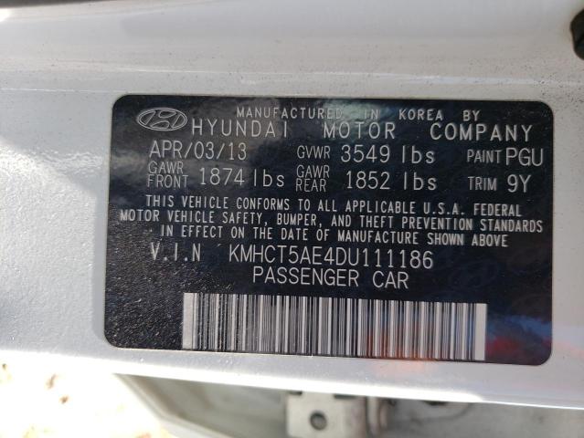 Photo 12 VIN: KMHCT5AE4DU111186 - HYUNDAI ACCENT GLS 