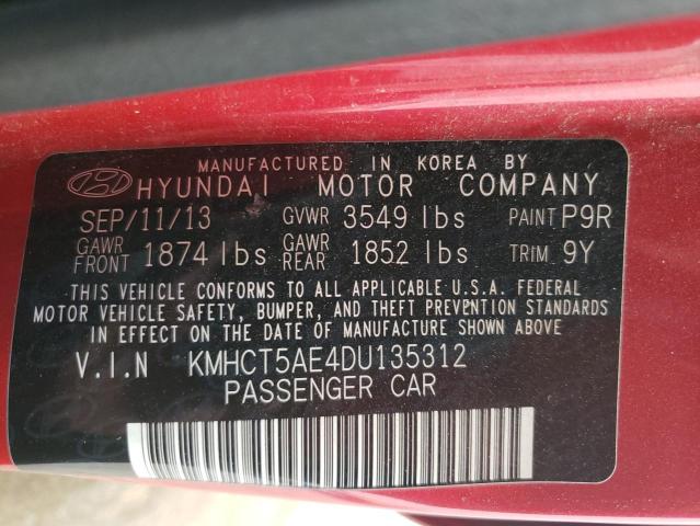 Photo 11 VIN: KMHCT5AE4DU135312 - HYUNDAI ACCENT GLS 