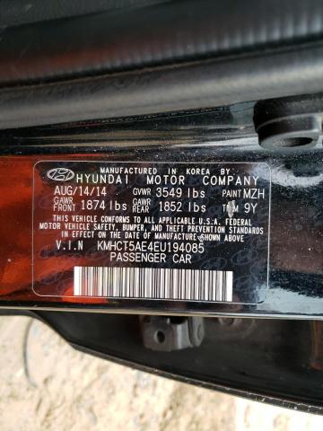 Photo 11 VIN: KMHCT5AE4EU194085 - HYUNDAI ACCENT 