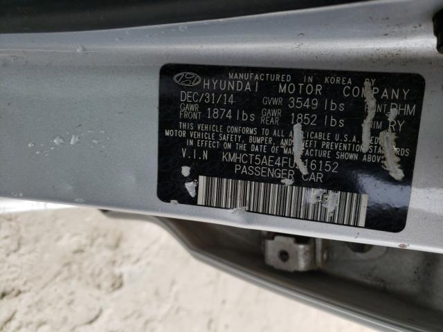 Photo 9 VIN: KMHCT5AE4FU216152 - HYUNDAI ACCENT GS 