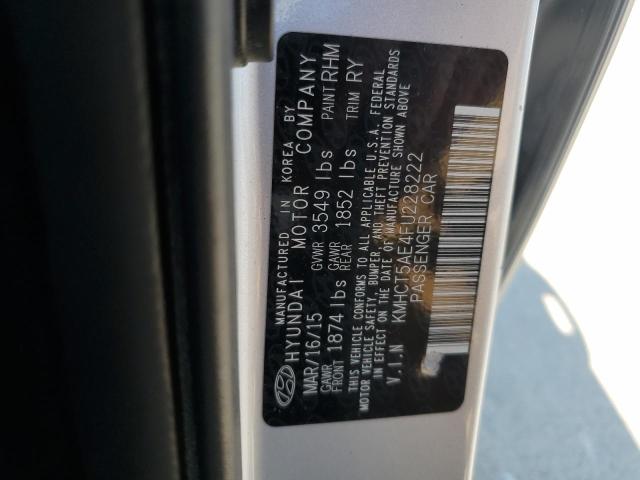 Photo 12 VIN: KMHCT5AE4FU228222 - HYUNDAI ACCENT GS 