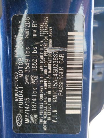 Photo 11 VIN: KMHCT5AE4GU238377 - HYUNDAI ACCENT SE 