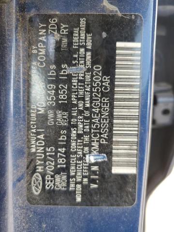 Photo 11 VIN: KMHCT5AE4GU255020 - HYUNDAI ACCENT 