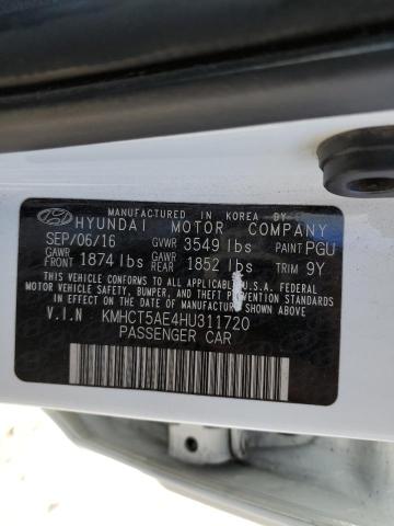 Photo 11 VIN: KMHCT5AE4HU311720 - HYUNDAI ACCENT SE 