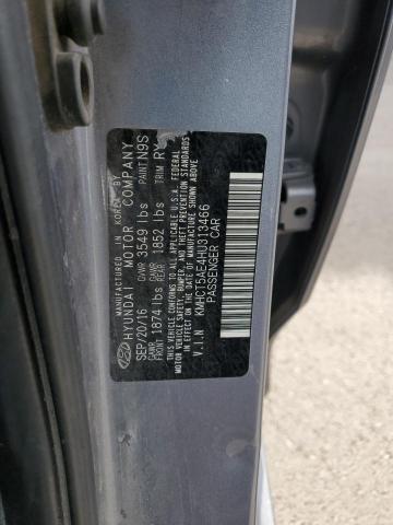 Photo 11 VIN: KMHCT5AE4HU313466 - HYUNDAI ACCENT SE 