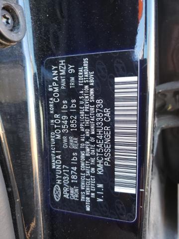 Photo 9 VIN: KMHCT5AE4HU338738 - HYUNDAI ACCENT SE 