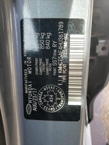 Photo 12 VIN: KMHCT5AE4HU361789 - HYUNDAI ACCENT SE 