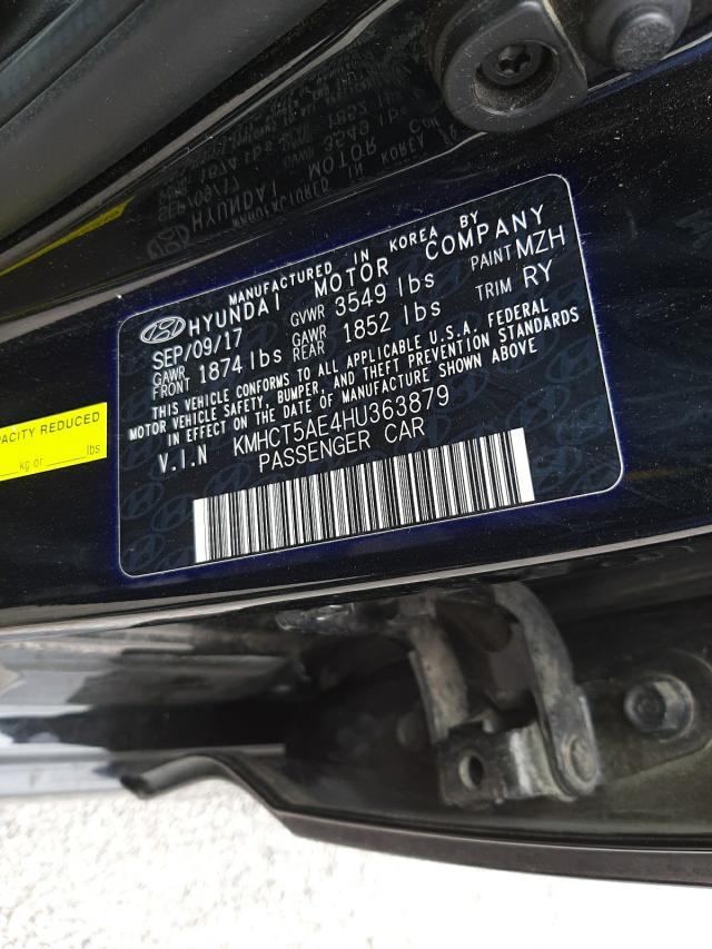 Photo 9 VIN: KMHCT5AE4HU363879 - HYUNDAI ACCENT SE 