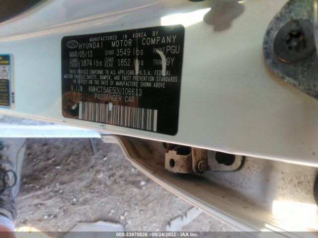 Photo 8 VIN: KMHCT5AE5DU106613 - HYUNDAI ACCENT 