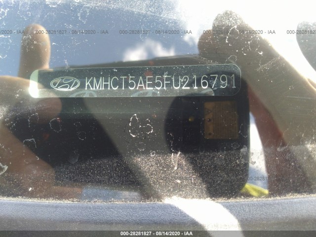 Photo 8 VIN: KMHCT5AE5FU216791 - HYUNDAI ACCENT 