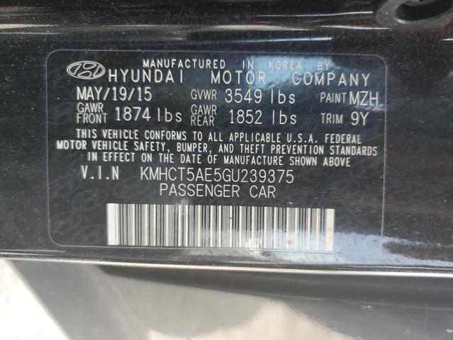 Photo 12 VIN: KMHCT5AE5GU239375 - HYUNDAI ACCENT SE 