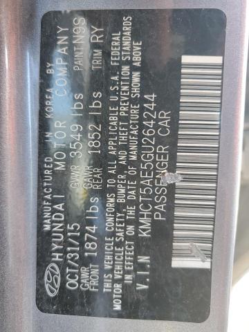 Photo 11 VIN: KMHCT5AE5GU264244 - HYUNDAI ACCENT SE 