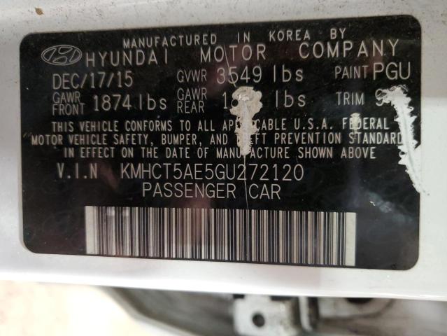 Photo 11 VIN: KMHCT5AE5GU272120 - HYUNDAI ACCENT 