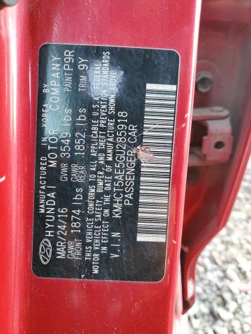 Photo 11 VIN: KMHCT5AE5GU285918 - HYUNDAI ACCENT SE 