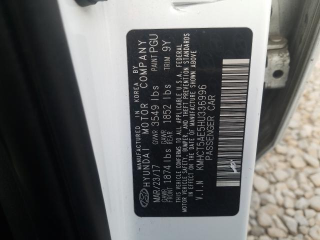 Photo 9 VIN: KMHCT5AE5HU336996 - HYUNDAI ACCENT SE 