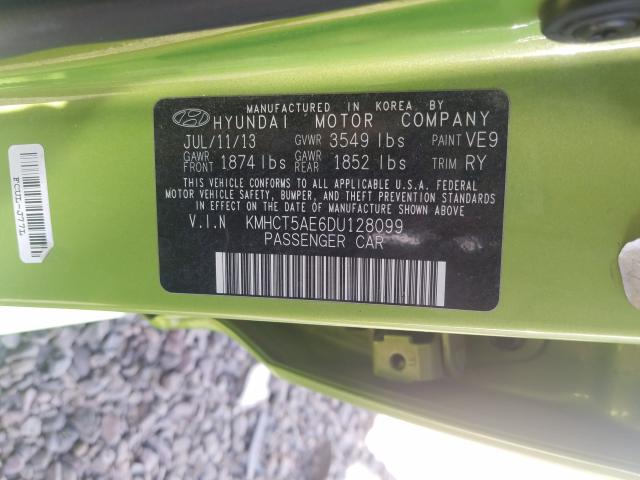 Photo 9 VIN: KMHCT5AE6DU128099 - HYUNDAI ACCENT GLS 