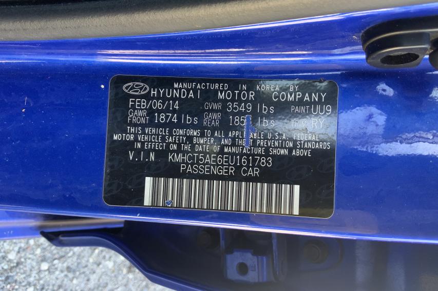 Photo 9 VIN: KMHCT5AE6EU161783 - HYUNDAI ACCENT GLS 