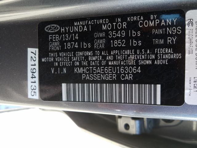 Photo 9 VIN: KMHCT5AE6EU163064 - HYUNDAI ACCENT GLS 