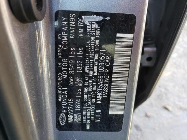 Photo 9 VIN: KMHCT5AE6FU230571 - HYUNDAI ACCENT GS 