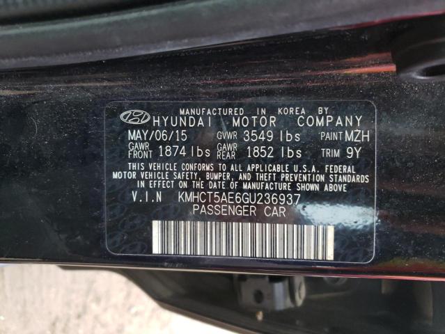 Photo 9 VIN: KMHCT5AE6GU236937 - HYUNDAI ACCENT SE 