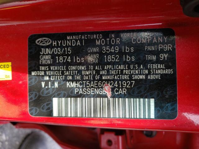 Photo 9 VIN: KMHCT5AE6GU241927 - HYUNDAI ACCENT SE 