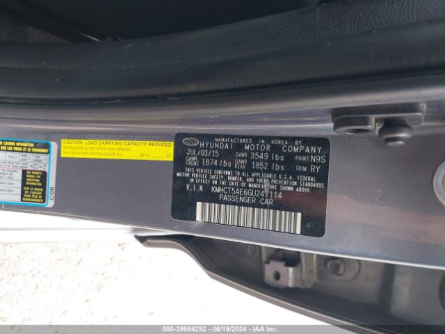 Photo 8 VIN: KMHCT5AE6GU247114 - HYUNDAI ACCENT 