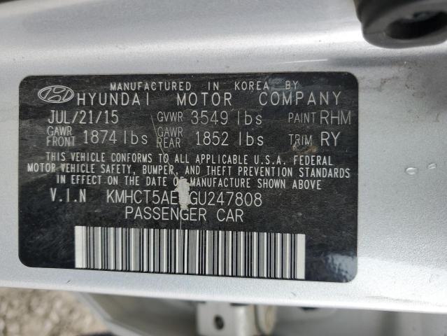 Photo 11 VIN: KMHCT5AE6GU247808 - HYUNDAI ACCENT SE 