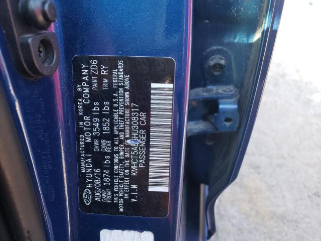 Photo 9 VIN: KMHCT5AE6HU308317 - HYUNDAI ACCENT SE 