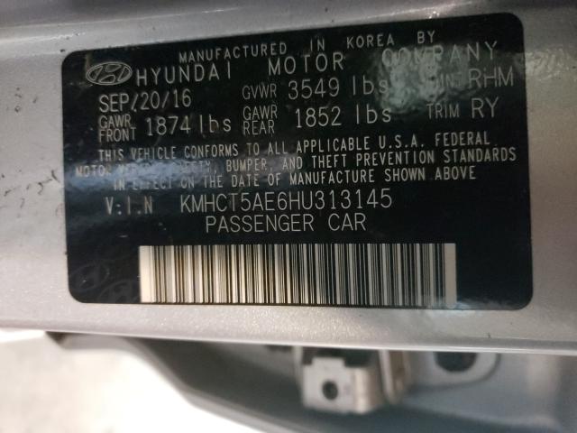 Photo 9 VIN: KMHCT5AE6HU313145 - HYUNDAI ACCENT SE 