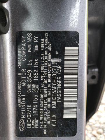 Photo 11 VIN: KMHCT5AE6HU327112 - HYUNDAI ACCENT SE 