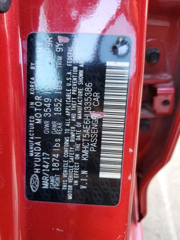 Photo 12 VIN: KMHCT5AE6HU335386 - HYUNDAI ACCENT SE 