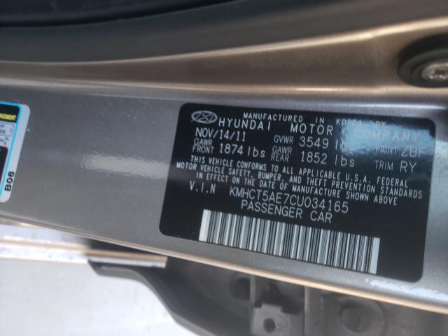 Photo 9 VIN: KMHCT5AE7CU034165 - HYUNDAI ACCENT GLS 