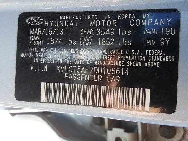 Photo 9 VIN: KMHCT5AE7DU106614 - HYUNDAI ACCENT GLS 