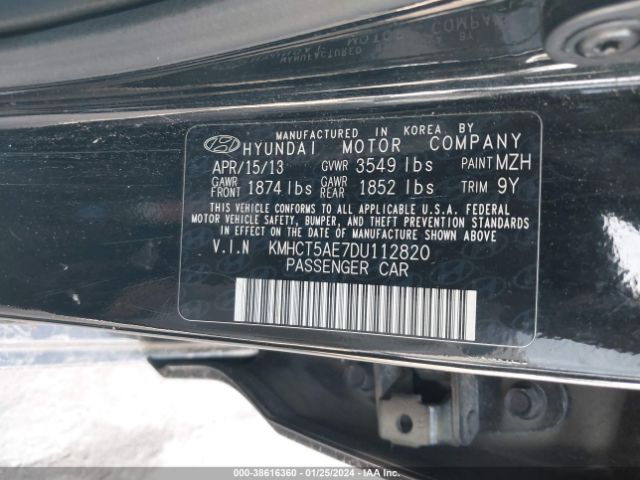 Photo 8 VIN: KMHCT5AE7DU112820 - HYUNDAI ACCENT 