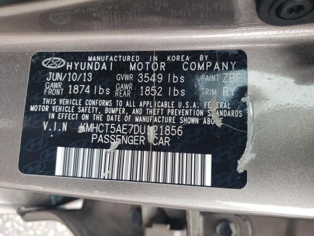 Photo 11 VIN: KMHCT5AE7DU121856 - HYUNDAI ACCENT GLS 