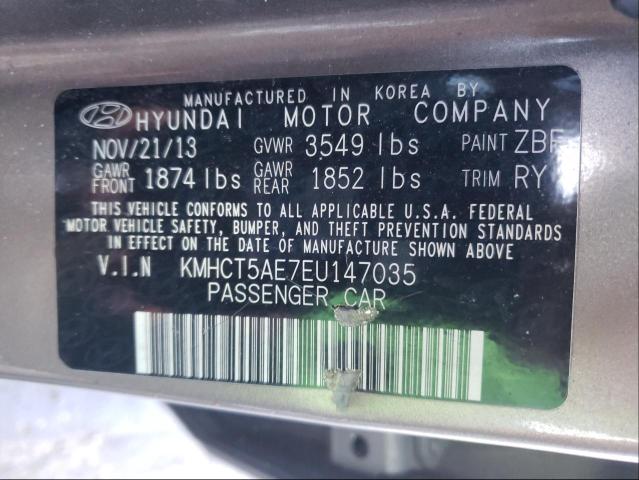 Photo 9 VIN: KMHCT5AE7EU147035 - HYUNDAI ACCENT GLS 