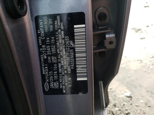 Photo 11 VIN: KMHCT5AE7FU220633 - HYUNDAI ACCENT GS 