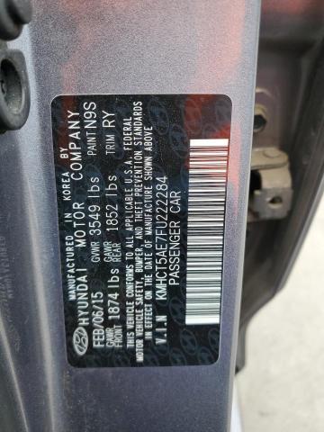 Photo 11 VIN: KMHCT5AE7FU222284 - HYUNDAI ACCENT 